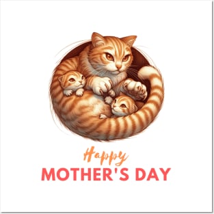 Protective cat mom Posters and Art